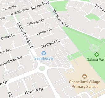 map for Chapelford Pharmacy