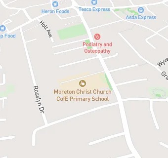 map for Moreton Christ Church CofE Primary School