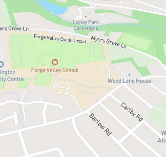 map for Forge Valley Community School