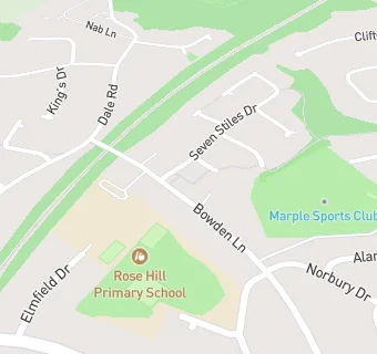 map for Marple Cricket & Squash Club