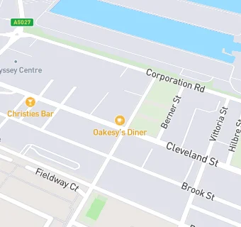 map for Oakseys Diner