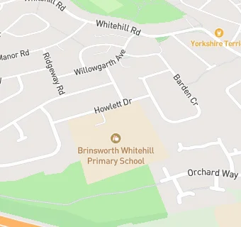 map for Brinsworth Whitehill Primary School