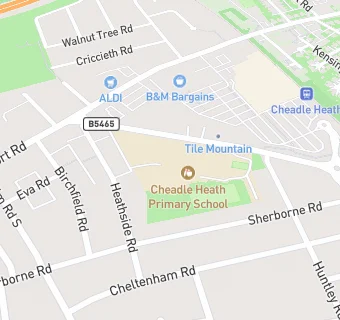 map for Cheadle Heath Junior School