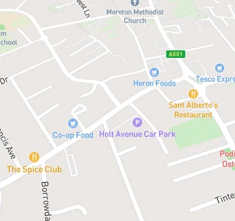 map for Mockbeggar Hall, Wetherspoons