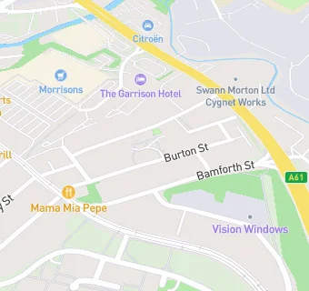 map for Burton Street Foundation