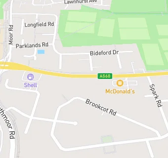 map for Shell Baguley Petrol Station