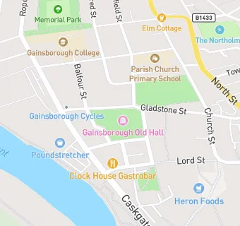 map for Gainsborough Old Hall