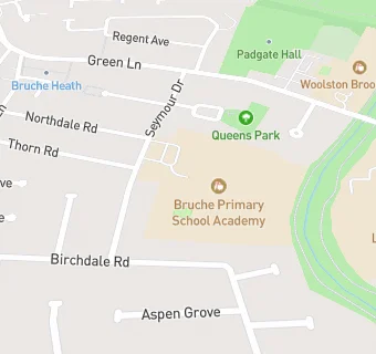 map for Bruche Community Junior School