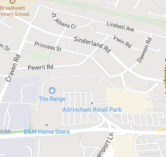 map for B&M Bargains Store