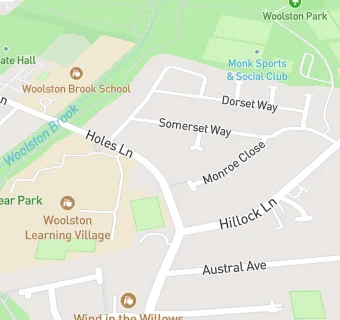 map for Green Lane & Fox Wood School