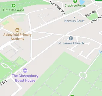 map for The Glastonbury Guest House