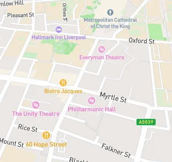 map for QUEEN OF HOPE STREET