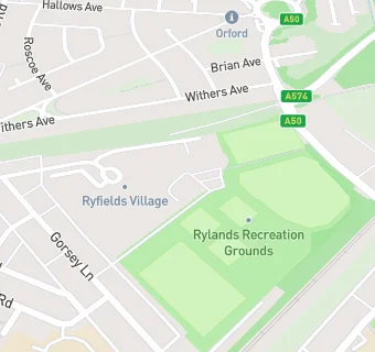 map for Rylands Recreation Club