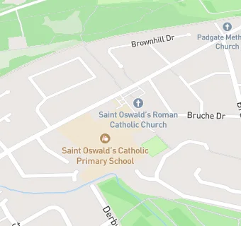 map for St Oswald's Catholic Primary School