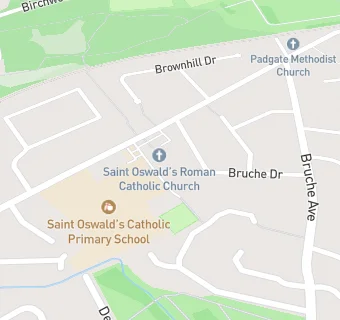 map for St Oswalds Parish Centre Club