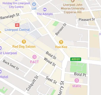 map for Bold Street Coffee