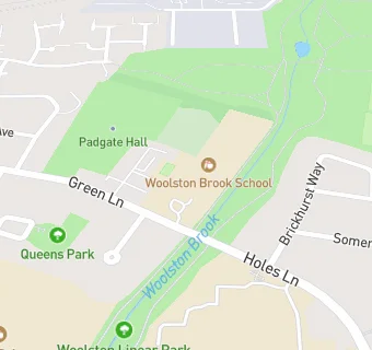 map for Woolston Brook School