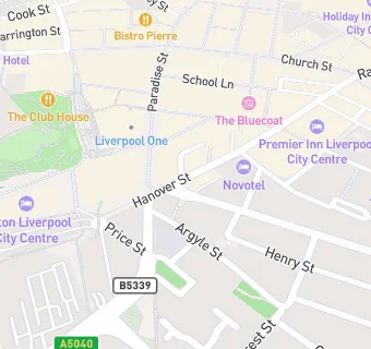 map for Hanover Street Social