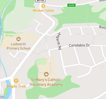 map for St Mary's Catholic Voluntary Academy