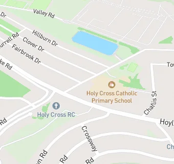 map for Holy Cross Catholic Primary School