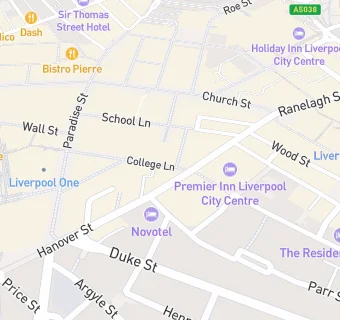 map for Roxy Ballroom (Hanover Street)