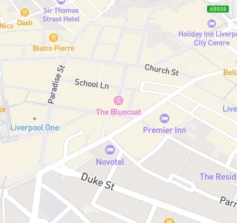 map for Mamasan Bar & Brasserie, 24 College Lane, L1 3DS