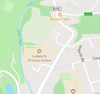 map for Ludworth Primary School