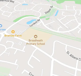 map for Broadheath Primary School