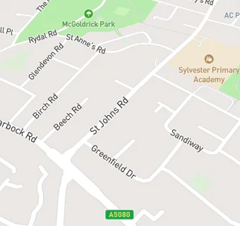 map for Huyton Park Hotel