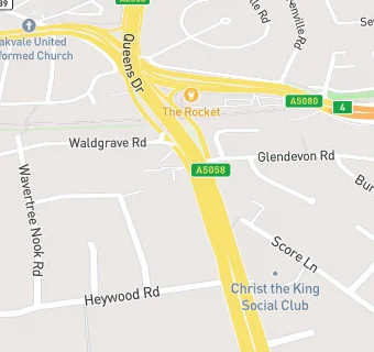 map for Houghtons Newsagents