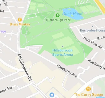 map for Hillsborough Arena Sports