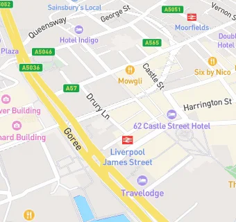 map for Staycity Aparthotel Liverpool