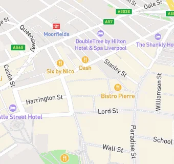 map for Mathew Street Live