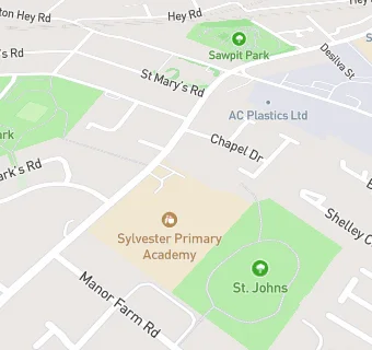 map for Sylvester Primary Academy