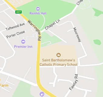 map for St Bartholomew's Catholic Primary School