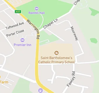 map for St Bartholomew's Primary School