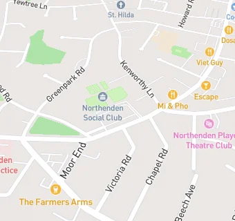 map for Northenden Social Club