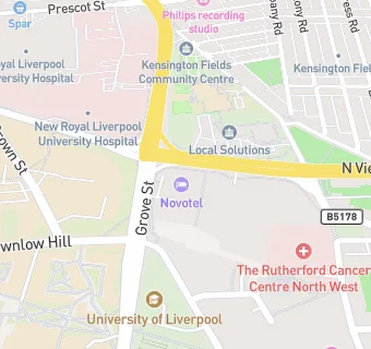 map for Novotel Liverpool Paddington Village