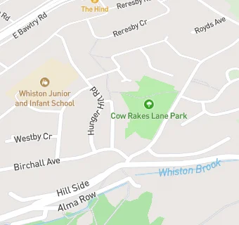 map for Whiston Take Away