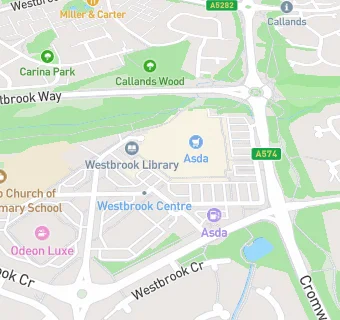 map for Mydentist, Westbrook Centre, Warrington 