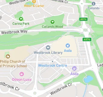 map for Asda Westbrook