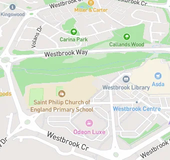 map for St Philip (Westbrook) CE Aided Primary School