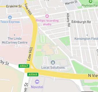 map for Sacred Heart RC Infant School