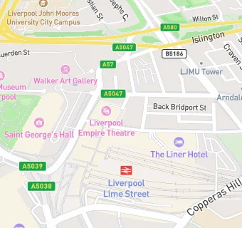 map for Ma Egerton's Stage Door