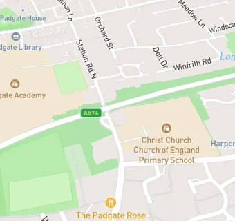 map for Christ Church CE Primary School Padgate