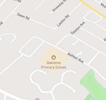 map for Oakdene Primary School