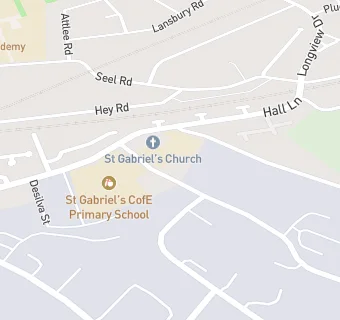 map for St Gabriels Church Of England Primary School