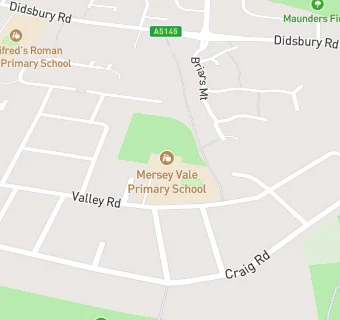 map for Mersey Vale Primary School