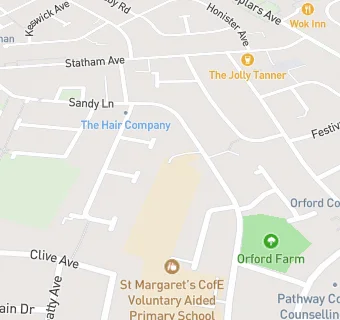 map for St Margaret's CofE (Controlled) Infant School