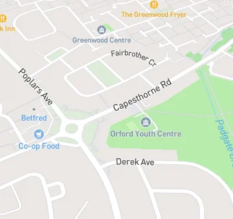 map for Orford Youth Base